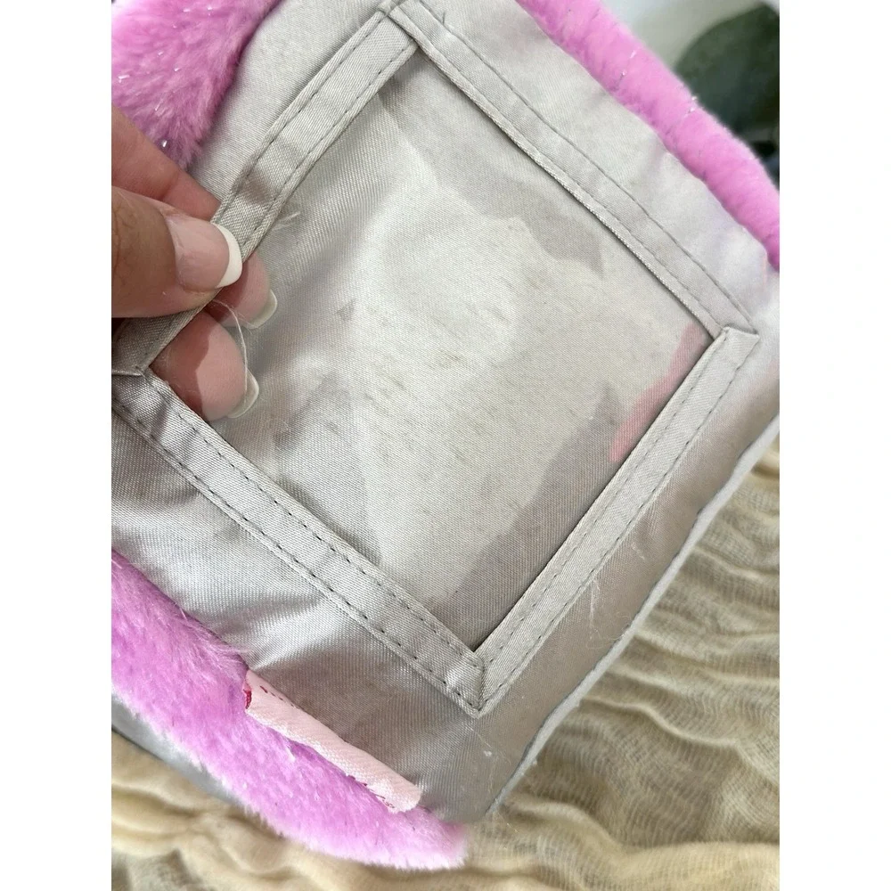 2001 Sanrio Hello Kitty Cube Pillow Plush Silver Pink Heart Fab Photo Sleeve 6